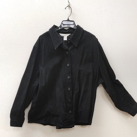 JESSICA HOLBROOK GENUINE LEATHER SHIRT - Picture 1 of 7